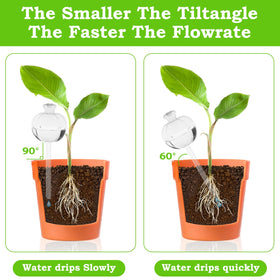 Suyeah Transparent Water-Level Bulbs show remaining water for reliable plant care.