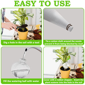 Suyeah Travel-Friendly Globes keep balcony herbs hydrated while you’re away.