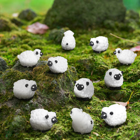 Suzile cake topper mini sheep for cute desserts and party displays.