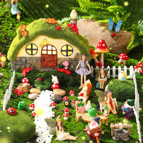 Suzile miniature gnomes add whimsy to pots, lawns, or micro landscapes.