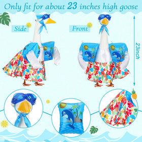 Suzile swimming goggles paired with the goose outfit for playful water time