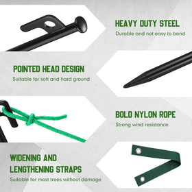 Closeup of Suzile kit materials: steel and nylon for weather resistance.