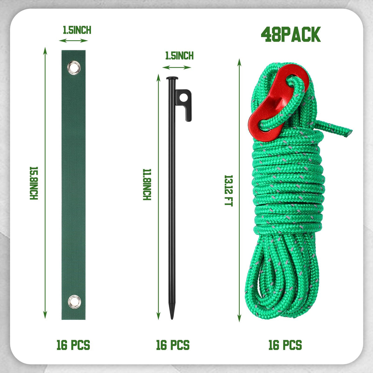 Suzile kit straps provide firm trunk support without bark damage.