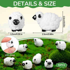 Suzile white and black sheep statue adds charm to desks and shelves.
