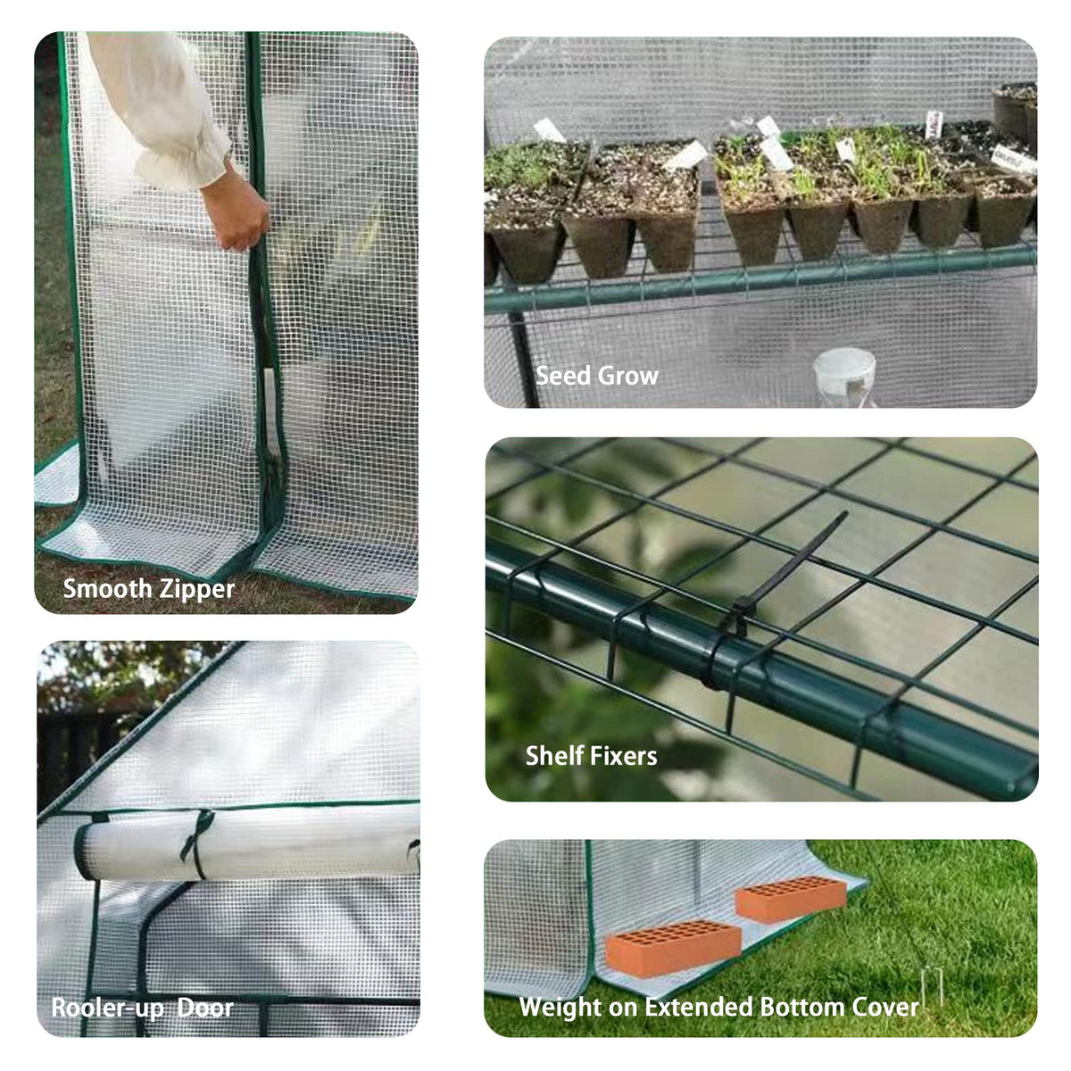 SV SCOOL VALUE greenhouse easy assembly with tool-free setup for quick relocation.