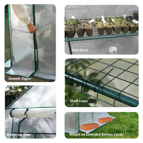 SV SCOOL VALUE greenhouse easy assembly with tool-free setup for quick relocation.