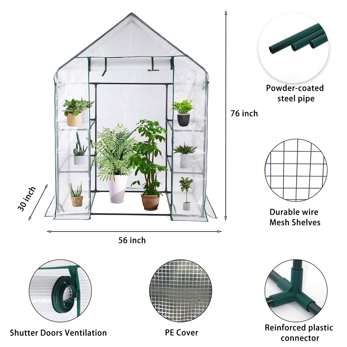 SV SCOOL VALUE greenhouse PE cover protects seedlings with eco-friendly, odorless material.