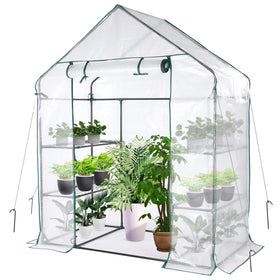 SV SCOOL VALUE greenhouse roll-up zipper door enhances airflow for healthy plant growth.