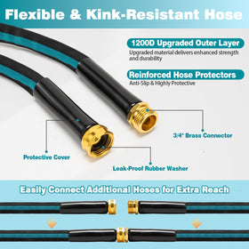Svansea 3-4 inch brass connector provides secure attachment to compatible attachments