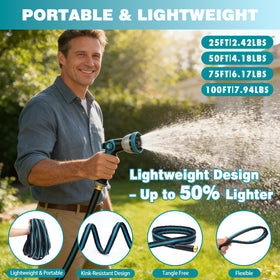 Svansea lightweight flexible hose reduces fatigue during outdoor watering tasks