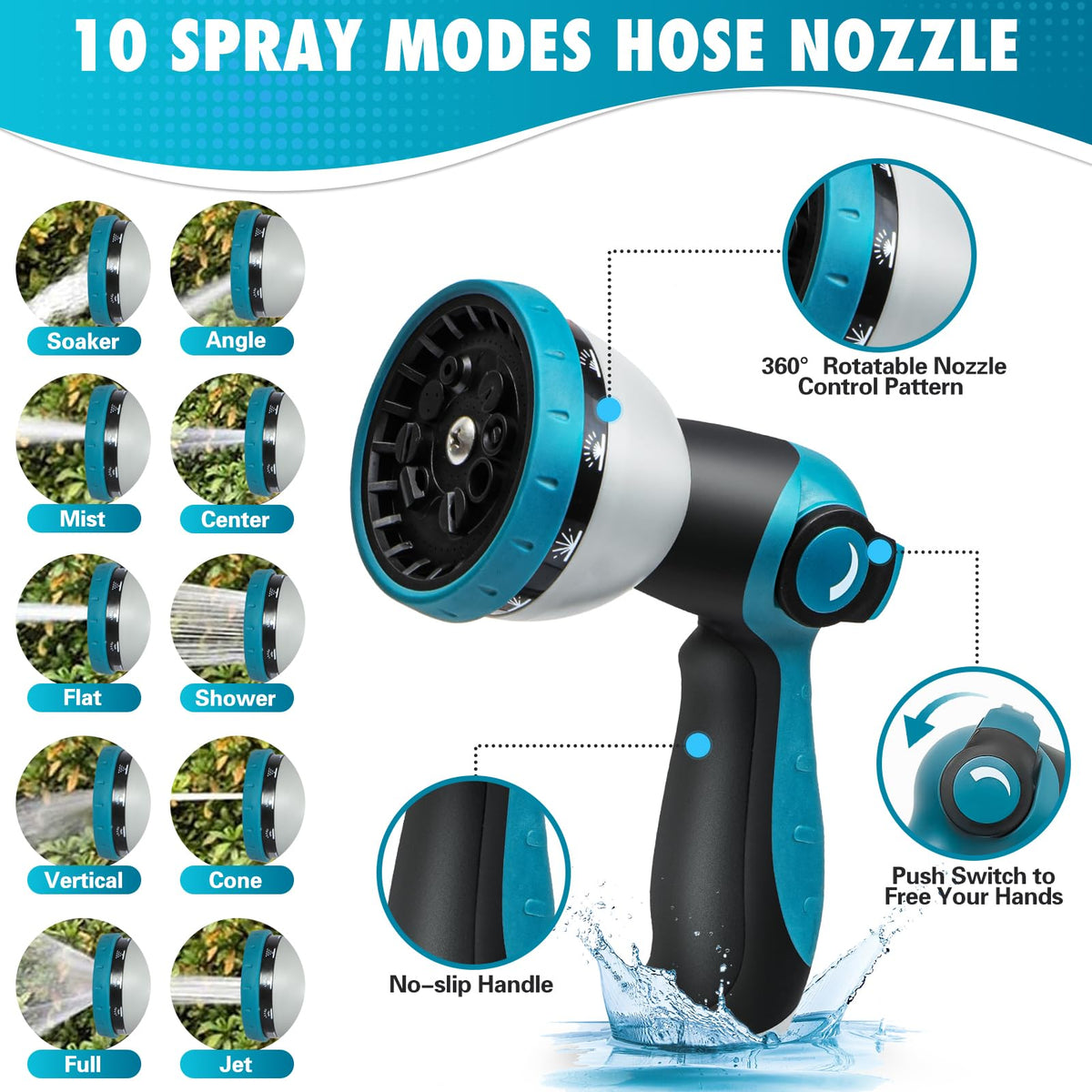 Svansea lightweight hose is easy to carry and coil for quick setup.