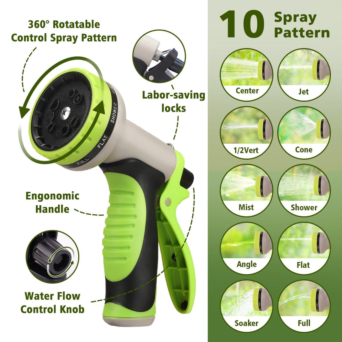 Svansea hose in use for garden watering, pet washing, and car cleaning.