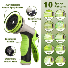 Svansea hose in use for garden watering, pet washing, and car cleaning.