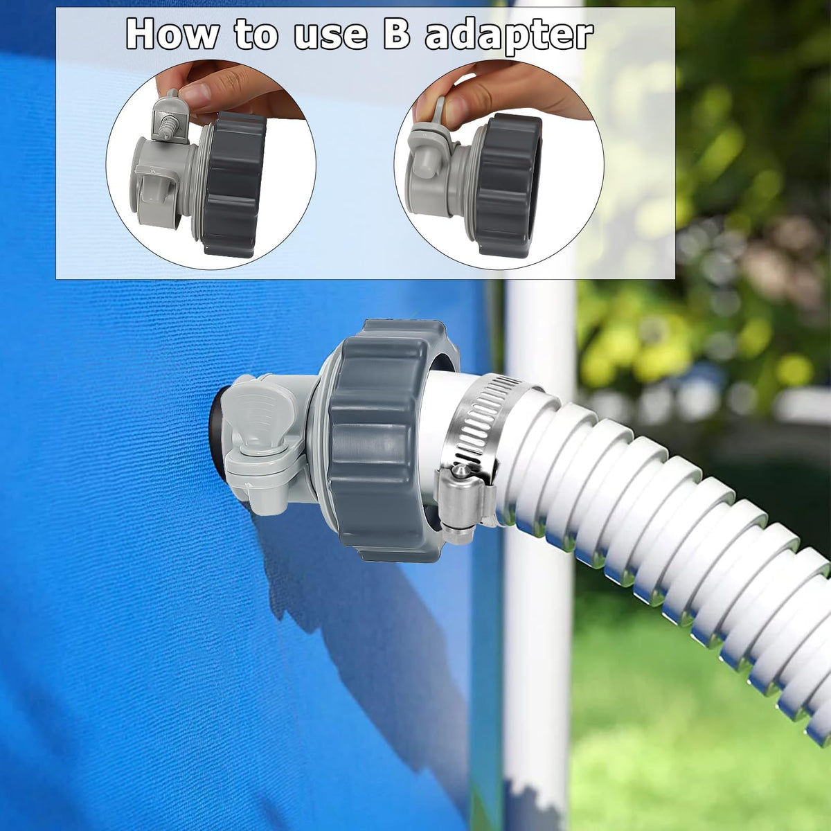 Svepndic kit fits select Intex threaded systems for versatile setups