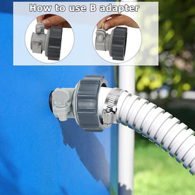 Svepndic kit fits select Intex threaded systems for versatile setups