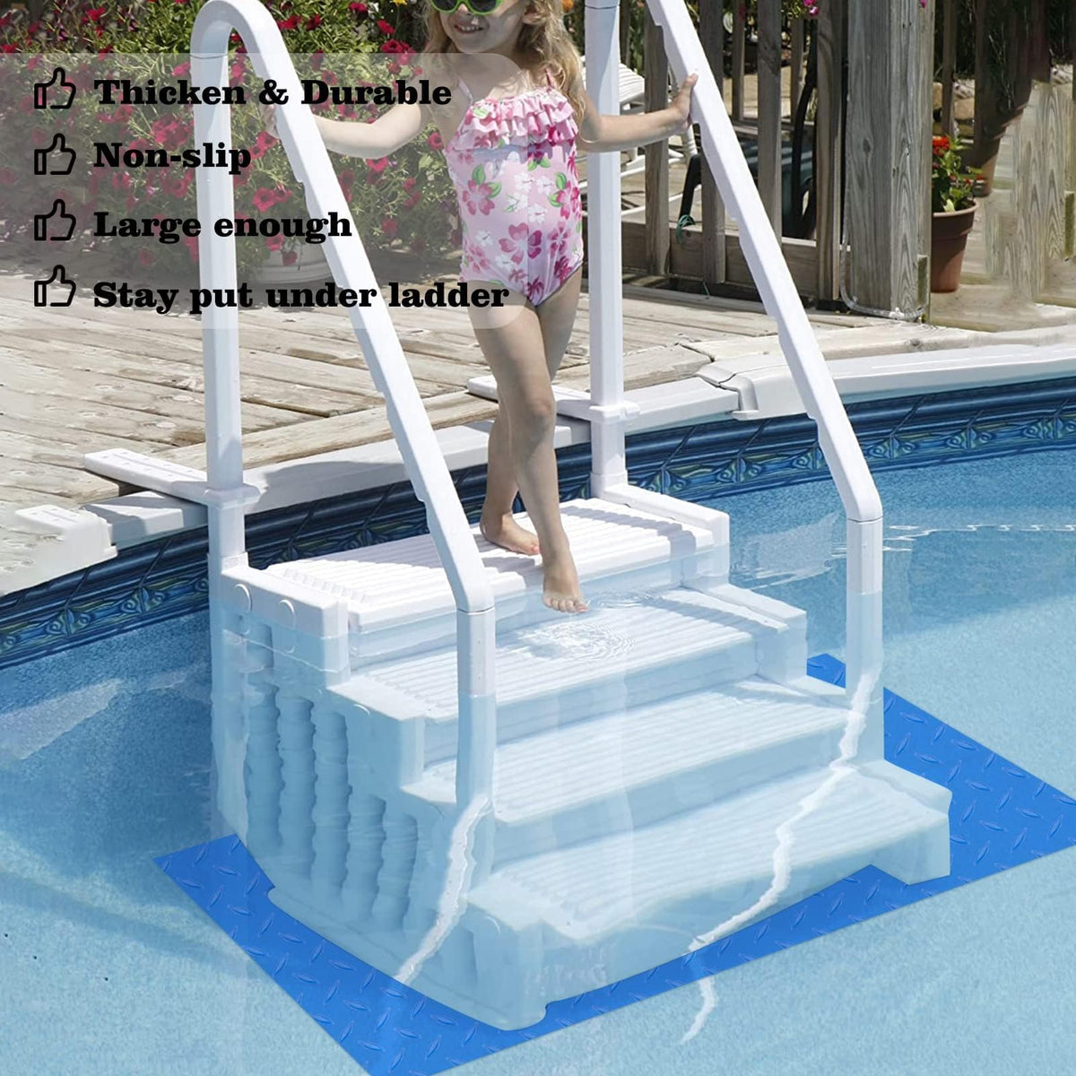 Svepndic mat can be cut to size to fit your ladder area.