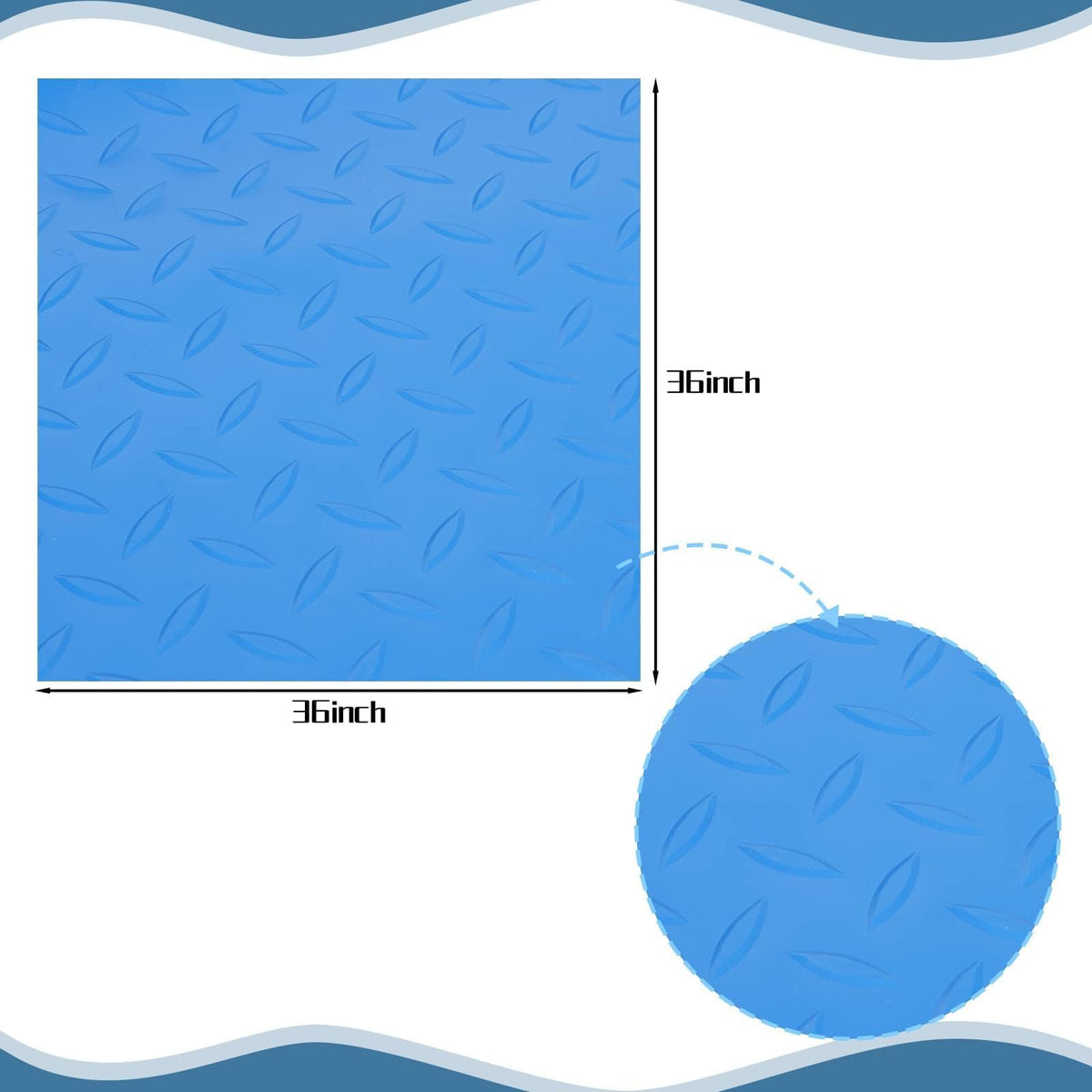 Svepndic ladder mat texture enhances grip for non-slip ladder access.
