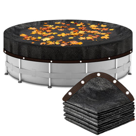 Svepndic leaf net pool cover 18ft blocks leaves and debris, keeping water clear.