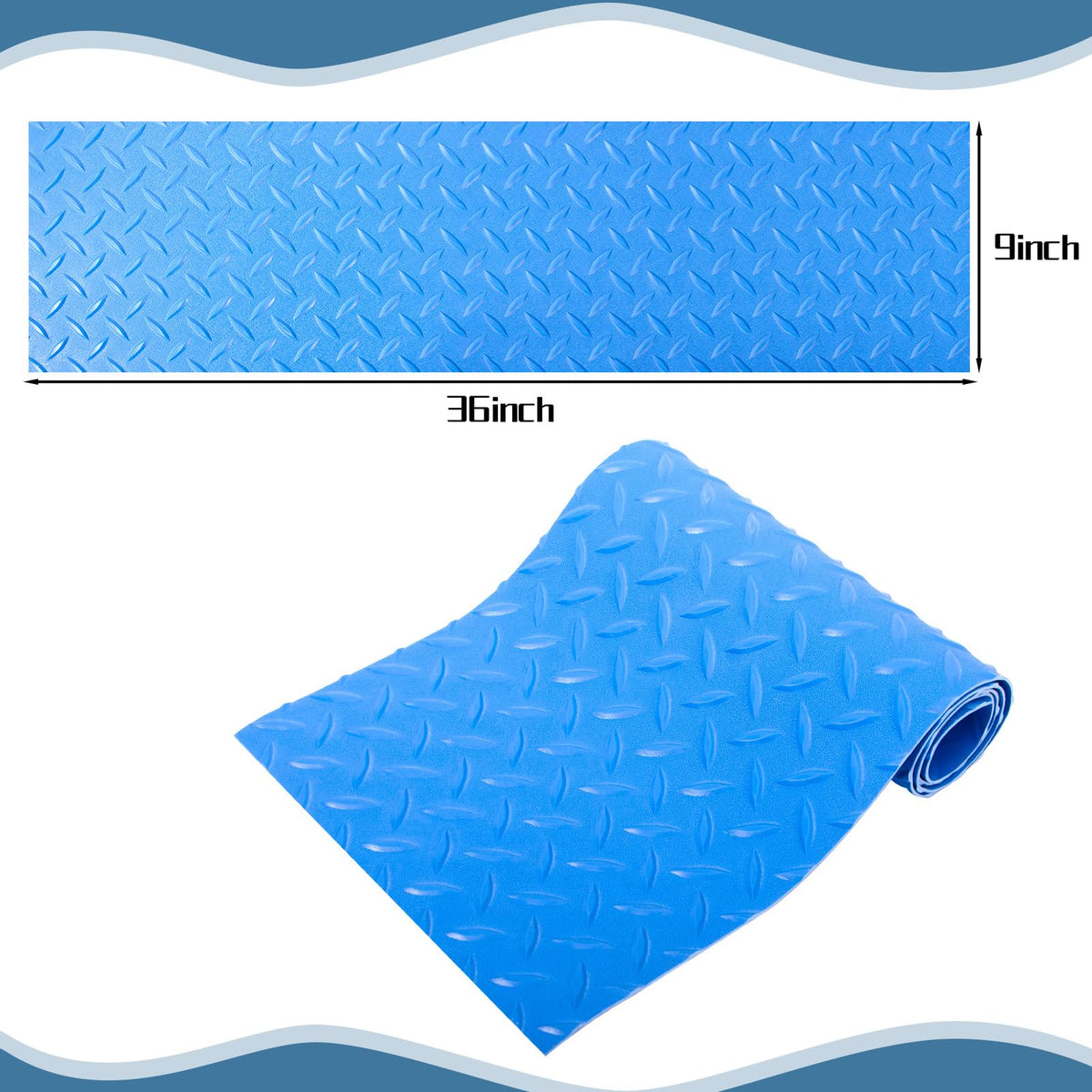 Svepndic pool ladder mat shows non-slip texture for safer entry