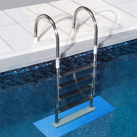 Svepndic pool ladder mat protects liner and adds anti-slip safety