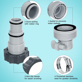 Svepndic stainless steel clamps provide a tight, leak-free seal