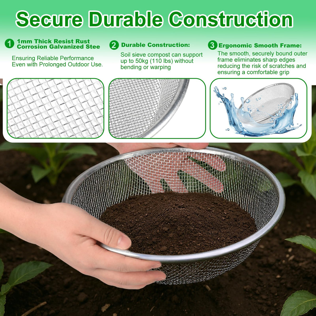 Safe frame with integrated bottom screen on the Svincolare sifter.