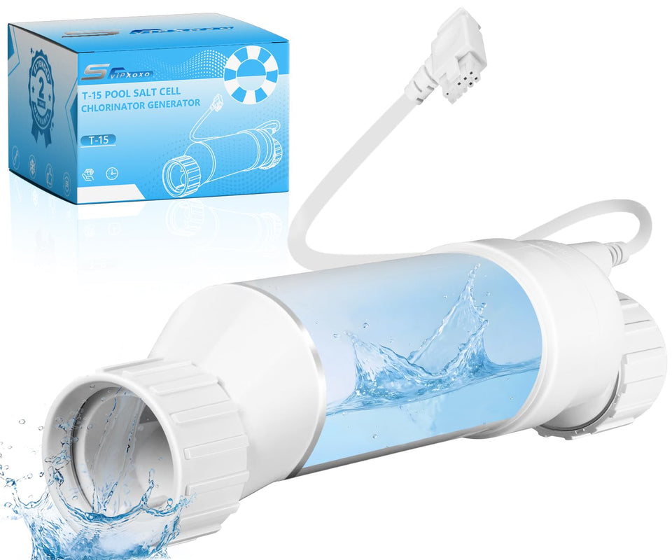 Svipxoxo T-15 salt cell front view showing compact design for reliable chlorine production