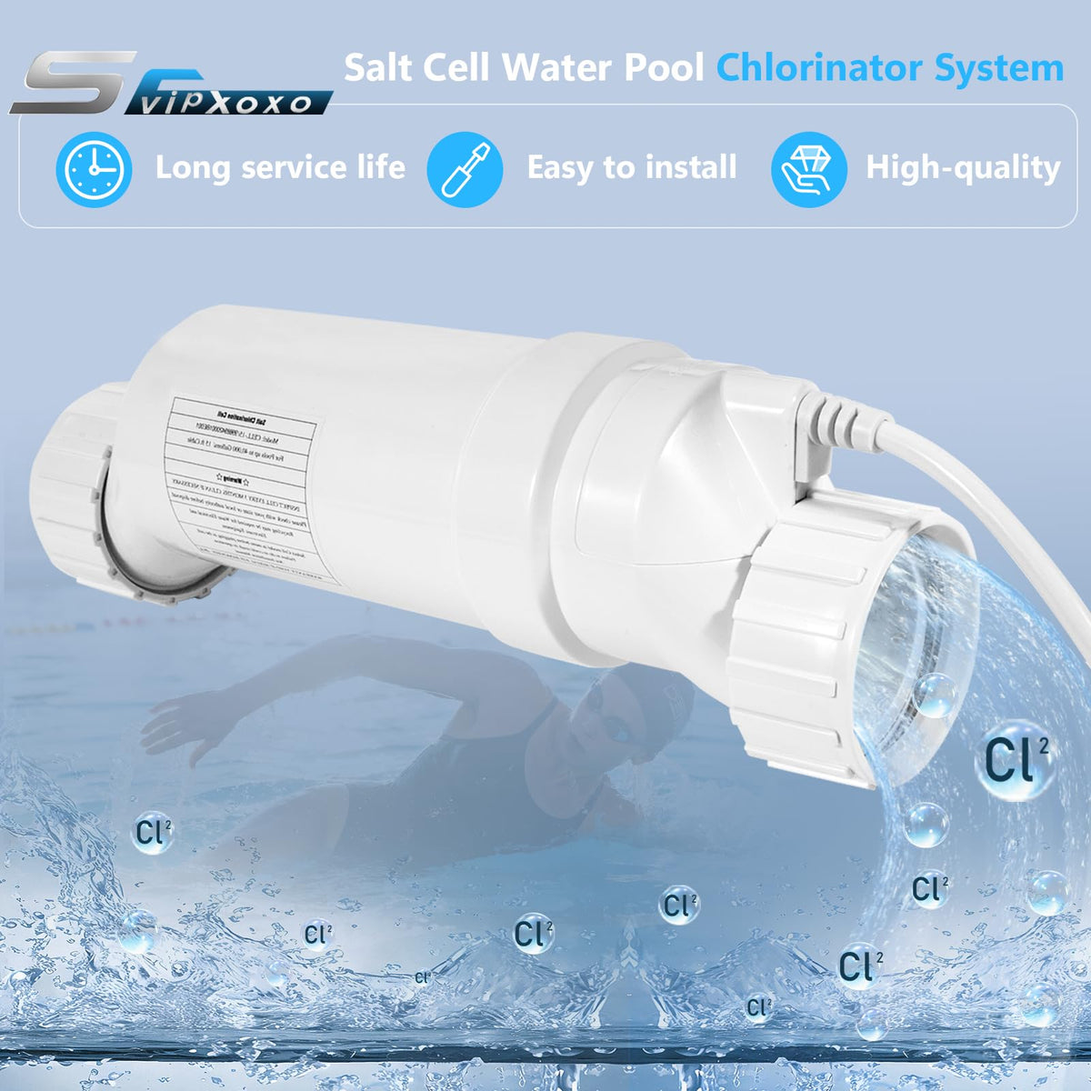 Svipxoxo T-15 salt cell side installation highlights easy integration with piping