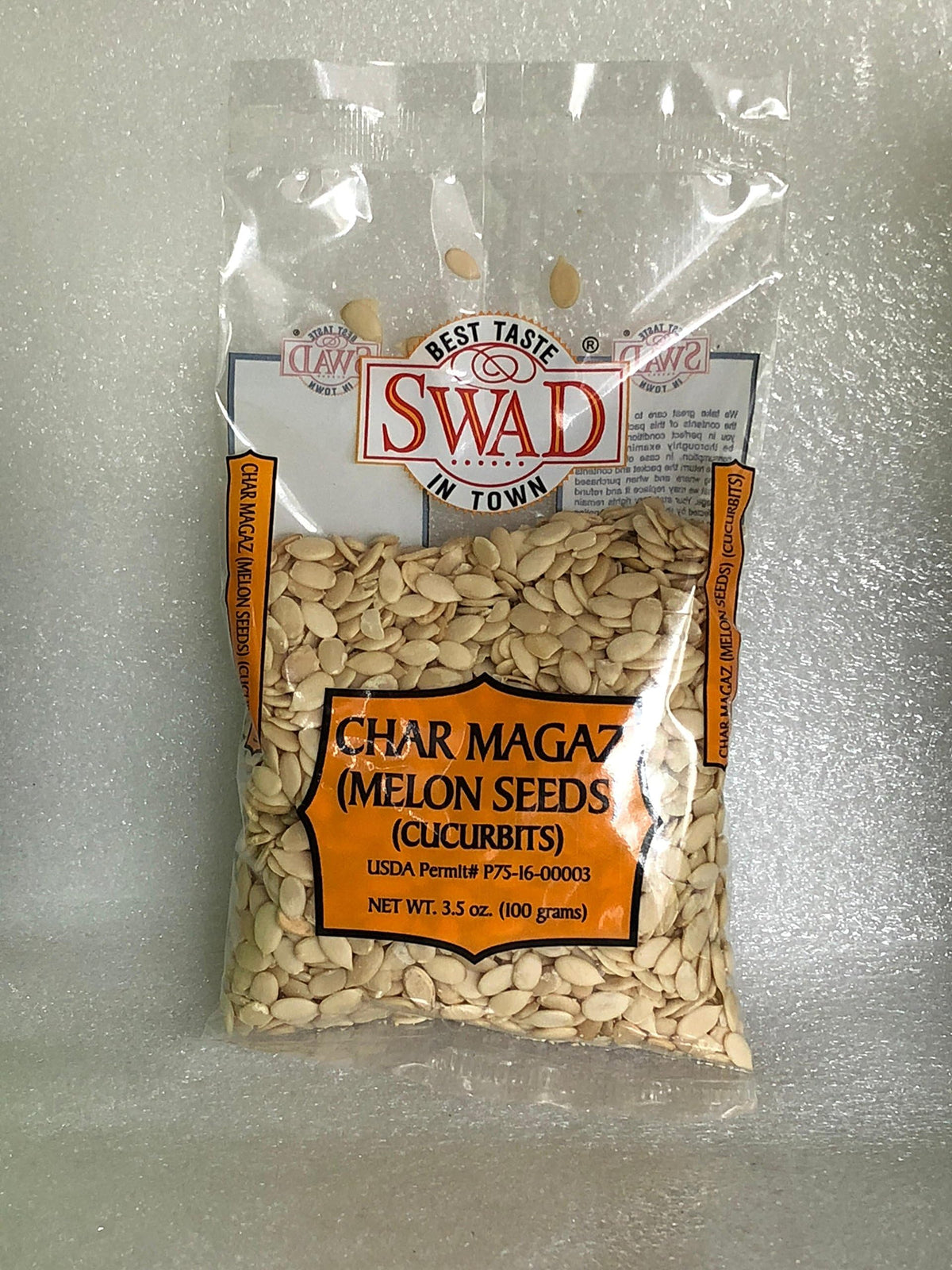 Swad Char Magaz melon seeds pack for quick, tasty snacking.