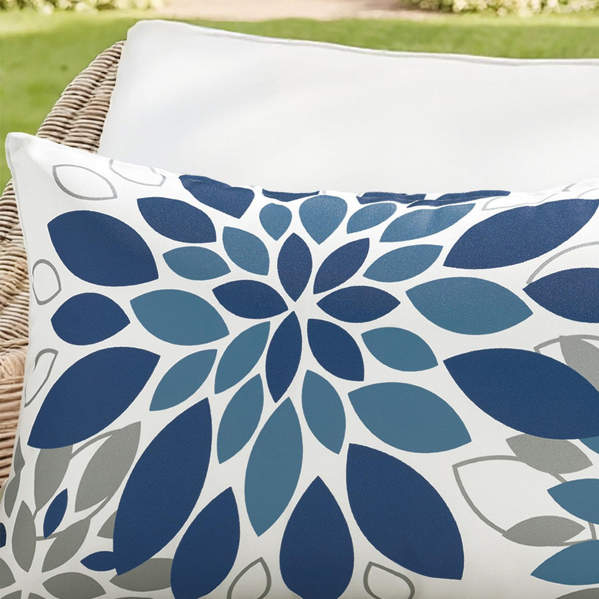 SWANCOCO set of 2 pillow covers ready for patio or living room use.