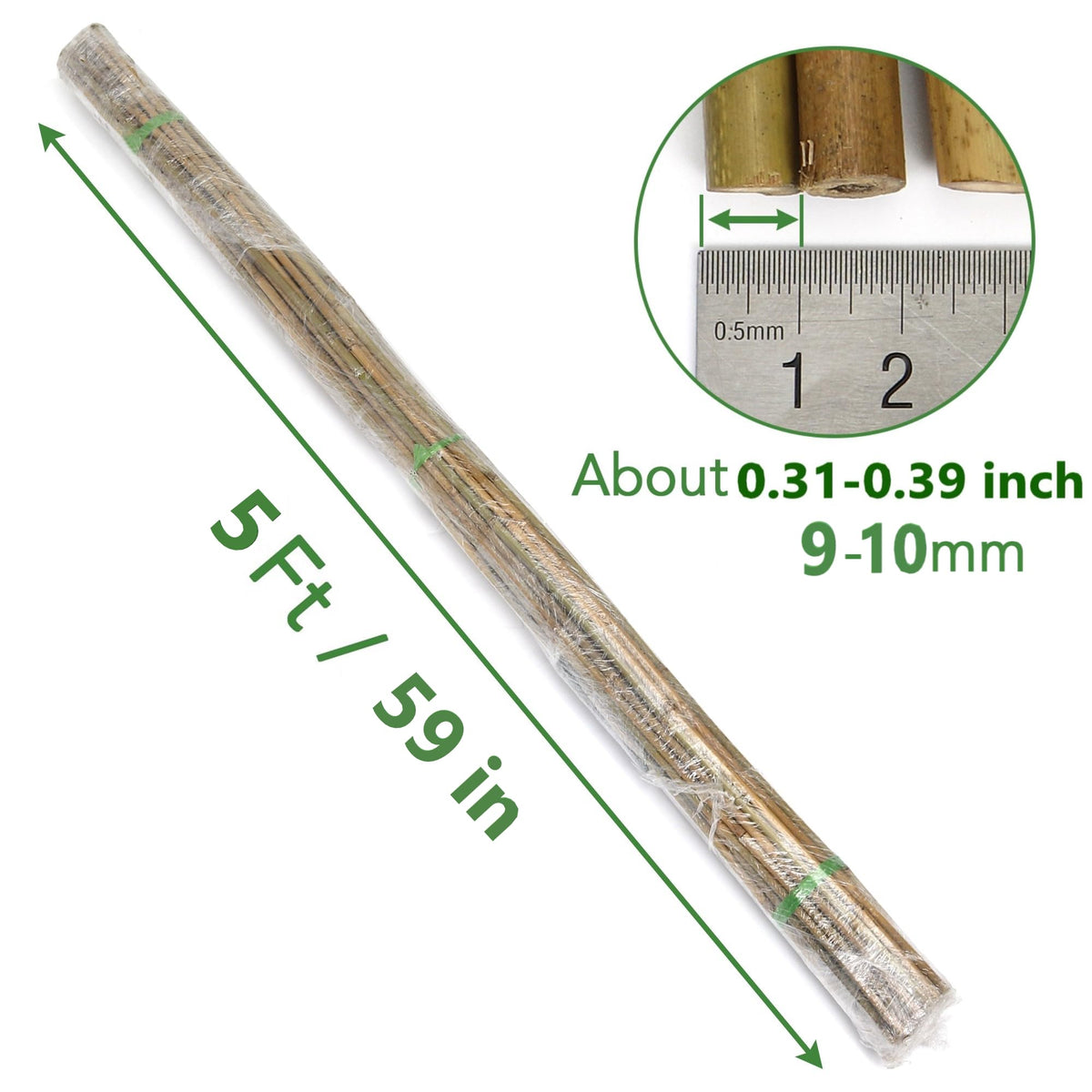 SWANGSA bamboo stake forms a decorative flower stand in garden beds