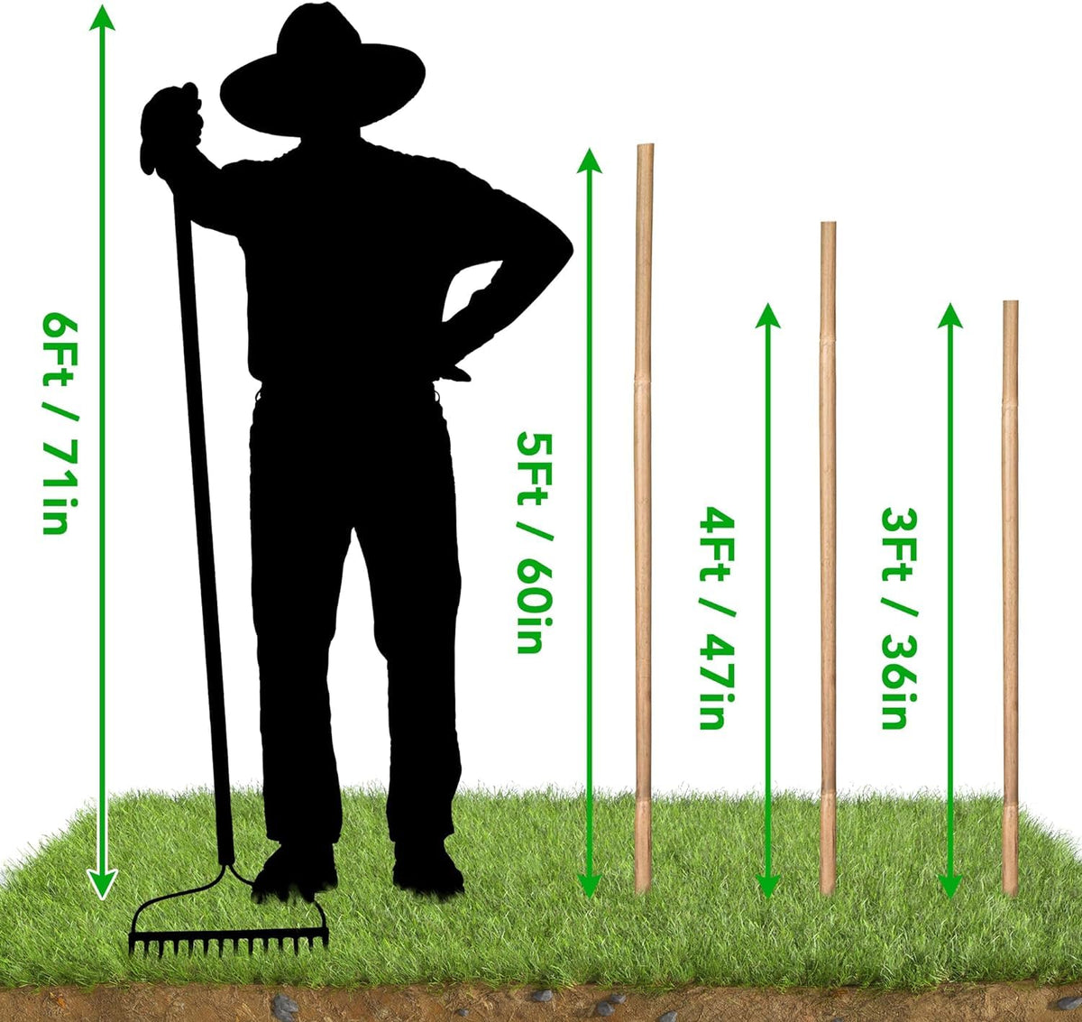 SWANGSA compact garden stake kit for indoor and outdoor use.