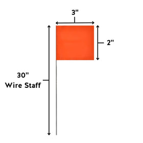 Swanson marking flags made in USA for field deployment.