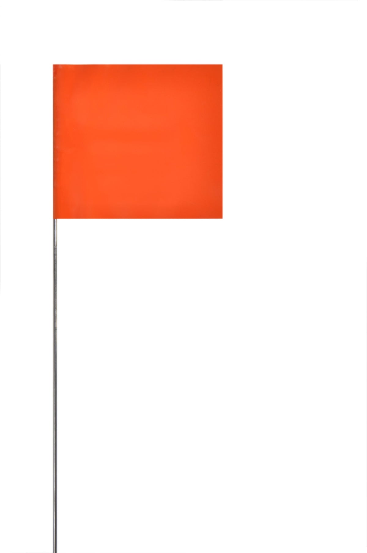 Swanson marking flags orange flag with 30-inch staff for durable outdoor marking.