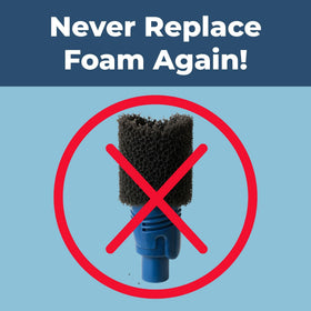 Durable tail scrubber shown in use against tough debris.