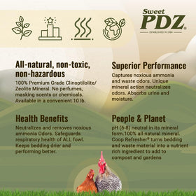 Sweet PDZ Mineral-rich residue can be composted to enrich garden soil