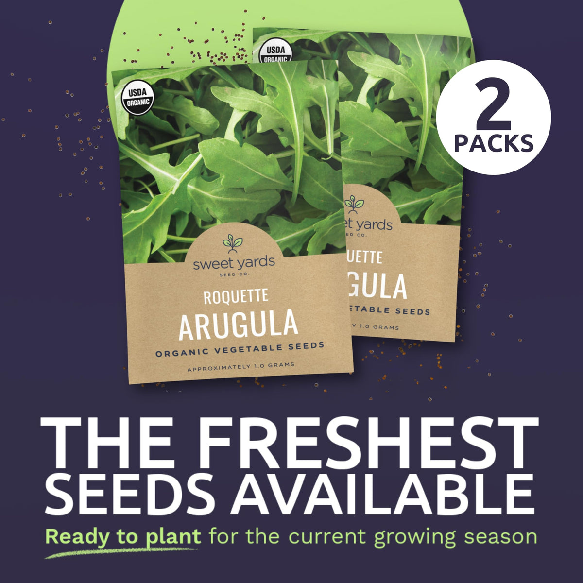 SWEET YARDS Arugula Growth Setup ideal for quick harvest in about 4 weeks