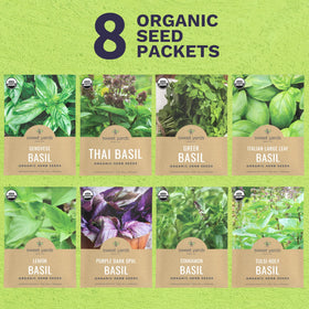 Sweet Yards Basil Seeds Thai packet for fragrant, peppery dishes.