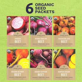 Sweet Yards Touchstone Gold beet seeds: sunny roots for salads and roasting.