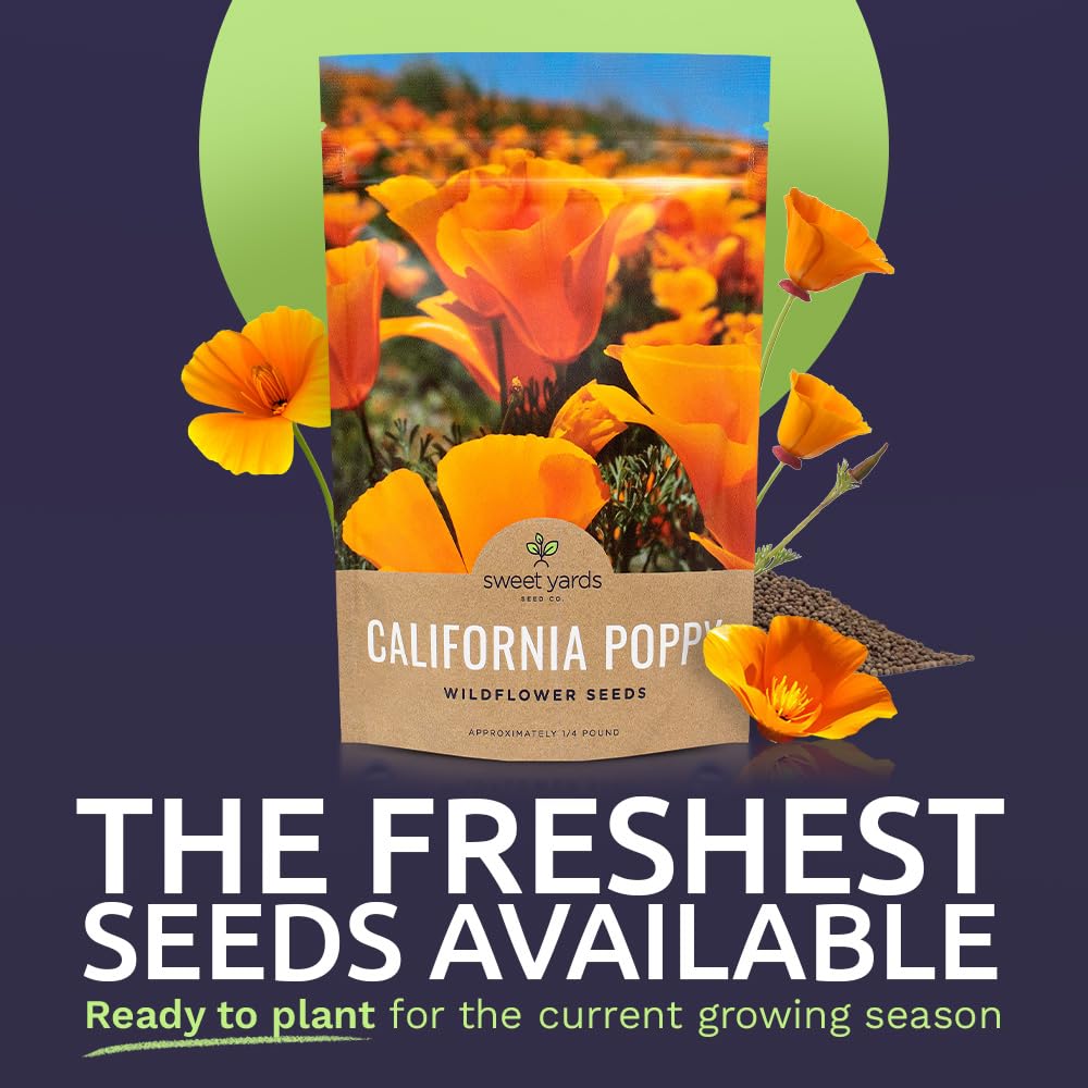 Sweet Yards resealable bag shows fresh storage and easy future reseeding.