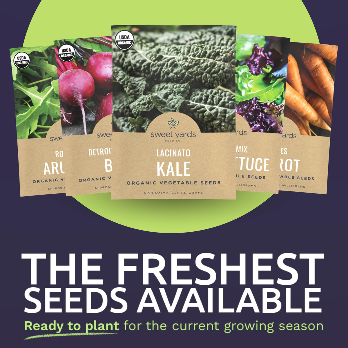 Sweet Yards germination friendly seeds for confident home garden starts.