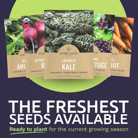 Sweet Yards germination friendly seeds for confident home garden starts.