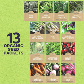 Sweet Yards individual packets collection showing diverse seed varieties for sowing.