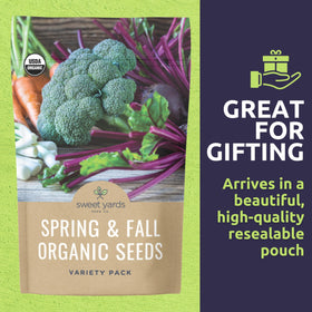 Sweet Yards seeds suitable for both containers and outdoor garden beds.