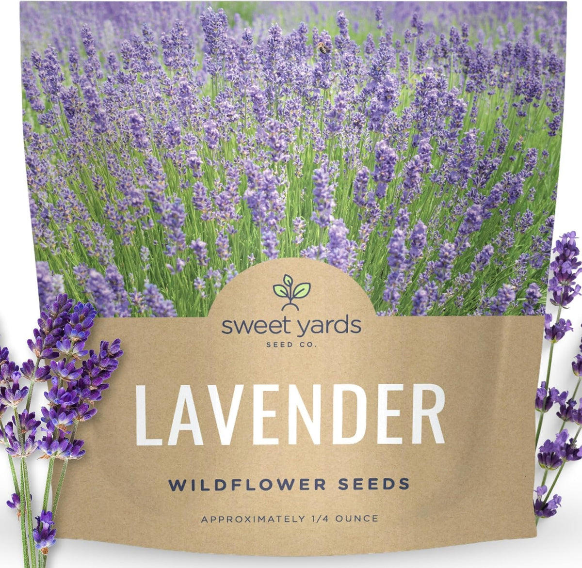 Sweet Yards lavender seeds large packet ready for planting to attract pollinators