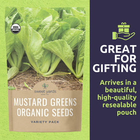 Sweet Yards seed packaging with planting guides supports reliable germination
