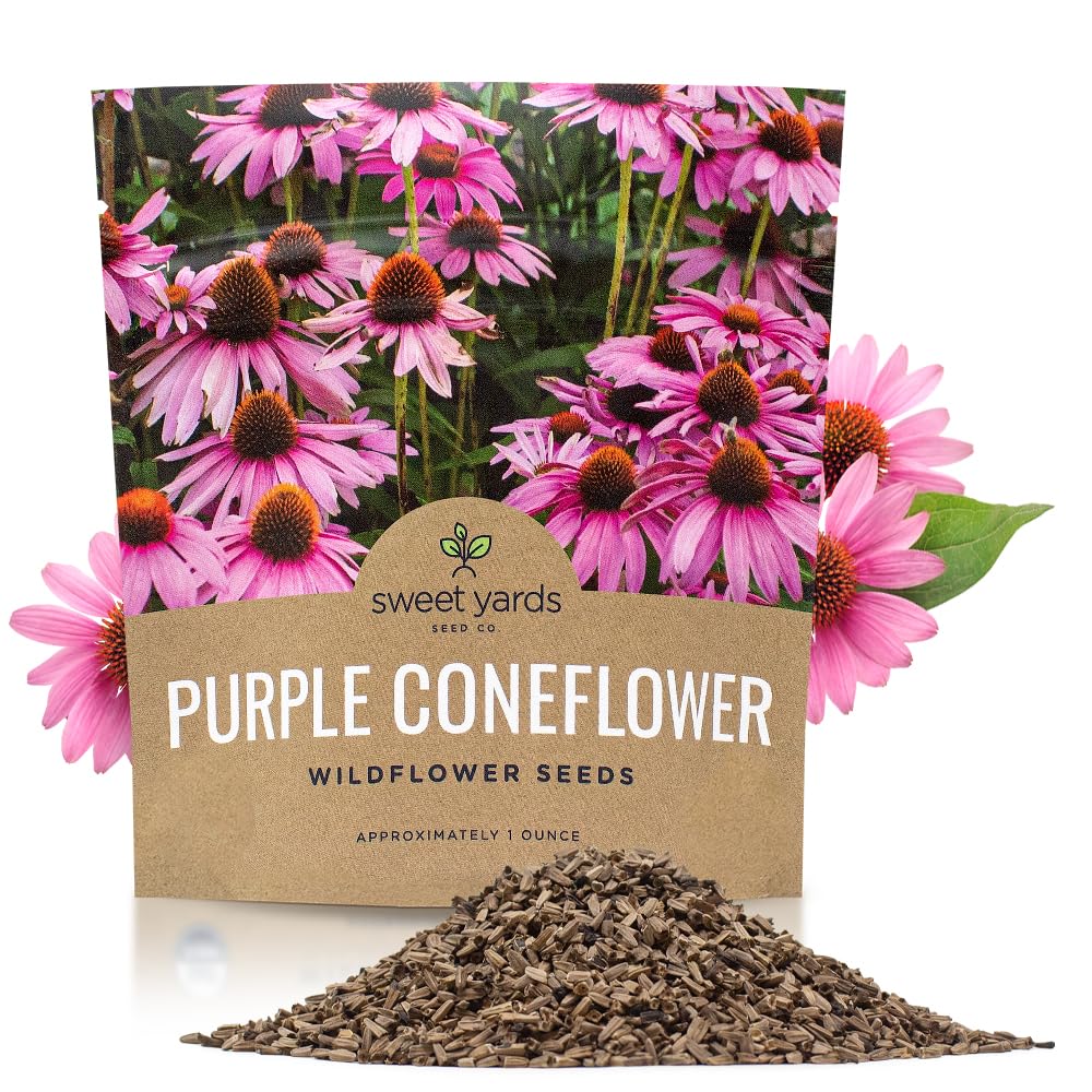 Sweet Yards Purple Coneflower seeds pack ready for sowing in your garden.