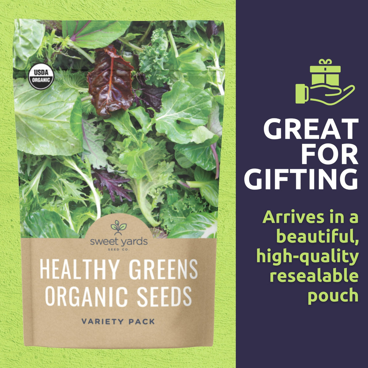 Sweet Yards romaine seed pack for crisp heart salads
