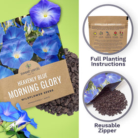 Sweet Yards Non-GMO open-pollinated seeds sourced in the USA.