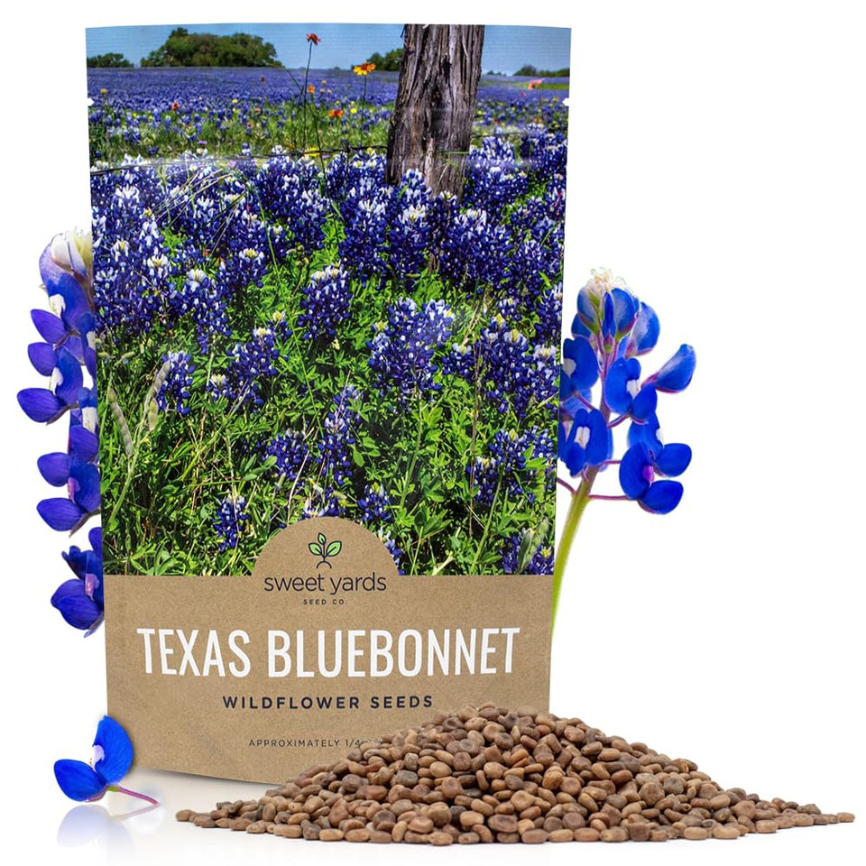 Sweet Yards Texas Bluebonnet seeds bulk bag ready for wide planting.